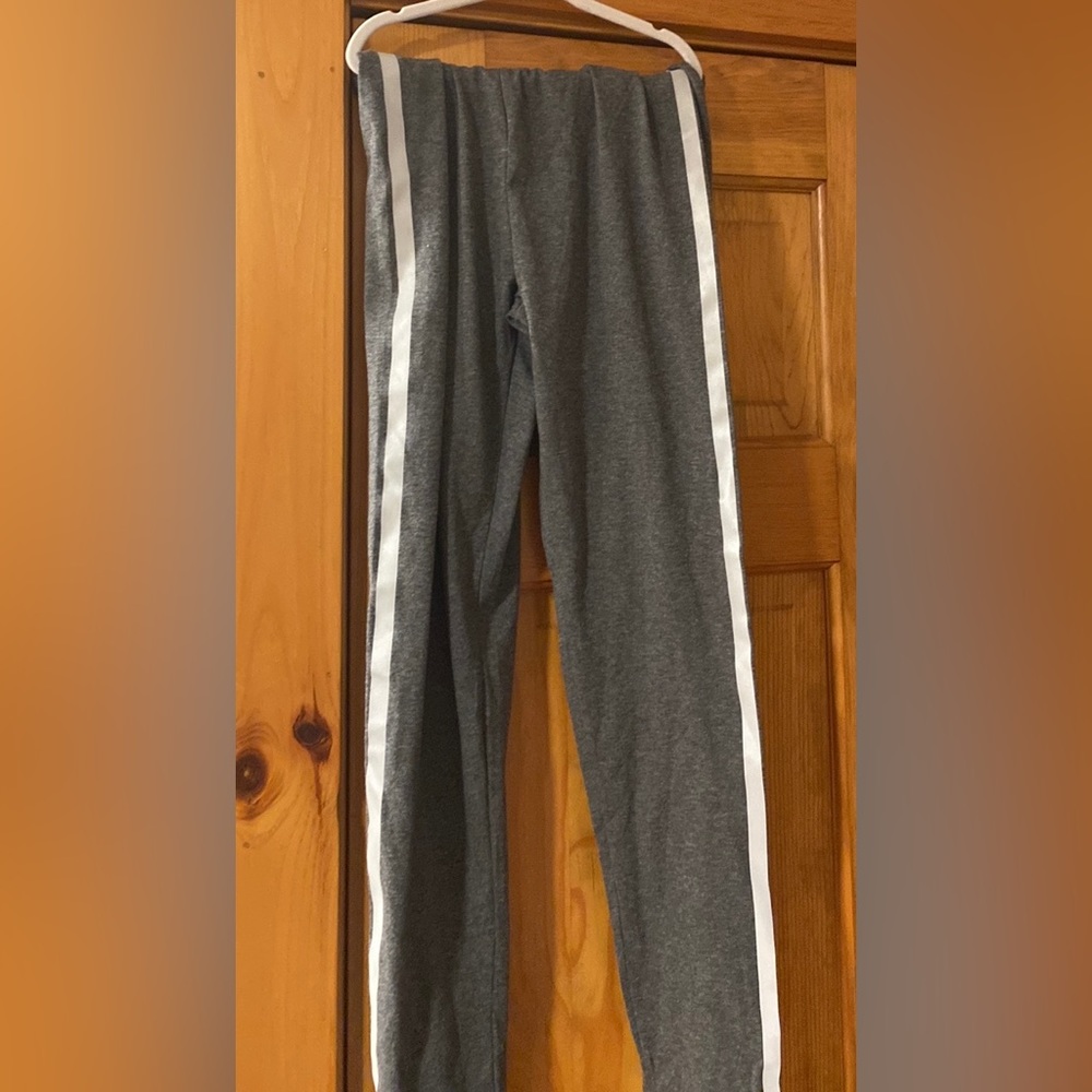 Pants NEW Epic Threads Gray Spandex Leggings Silver Ribbon Pant Kids Girls XL 14
